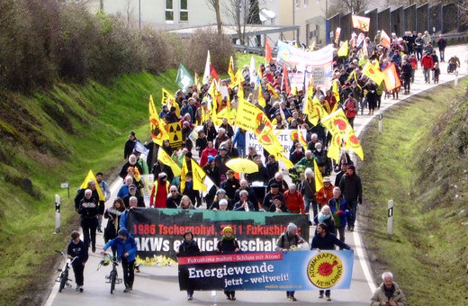 Demo am AKW Neckarwestheim, 11.03.2023 - Foto: Klaus Schramm - Creative-Commons-Lizenz Nicht-Kommerziell 3.0