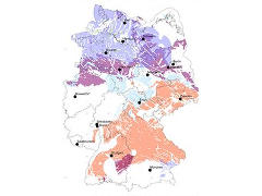 Teilgebiete Endlager-Suche - Grafik: BFE - gemeinfrei