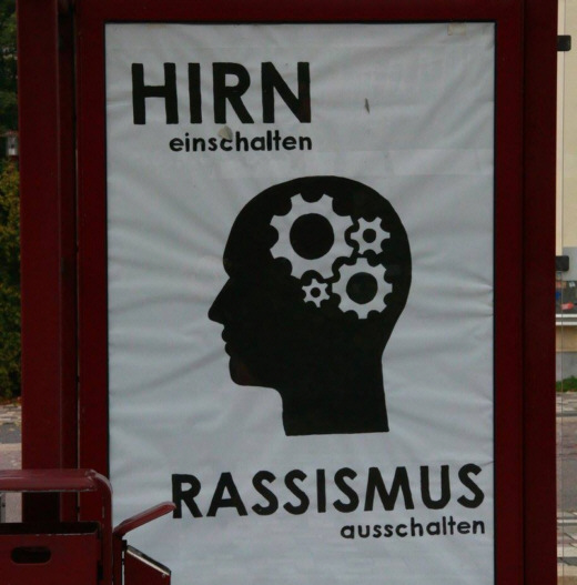 Plakat in Freital im Juli 2015