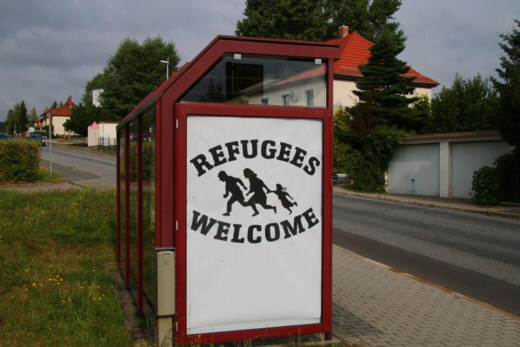 Plakat in Freital im Juli 2015