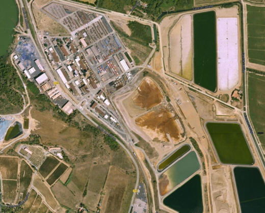 AREVA Narbonne - Satellitenfoto