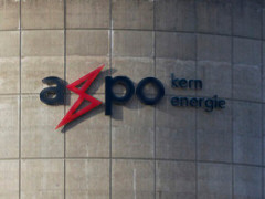 Axpo-Signet am AKW Beznau, Foto: Roman Wldin