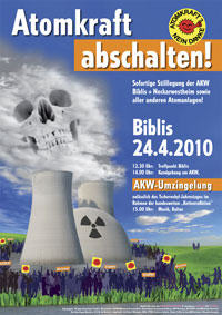 Demo-Plakat AKW, 24. April 2010