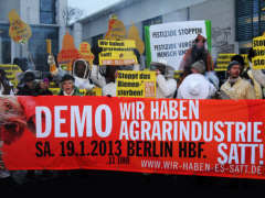 Demo fr Agrar-Wende in Berlin, 19.01.2013