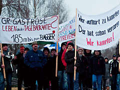 Braunkohle-Protest in Brandenburg, 6.01.2013