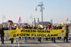 Demo gegen  den Ausbau des Frankfurter Flughafens, 22.10.11, Foto: Walter Keber