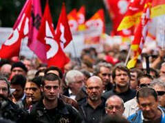 Demos in Frankreich  gegen Sozialabbau, 9.09.2013