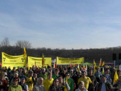 Demo am AKW Neckarwestheim, 8.03.2015 - Foto: Klaus Schramm