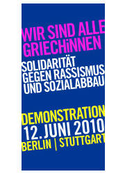 Demoplakat 12. Juni 2010