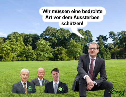 Dobrindt schtzt - Karikatur: Samy - Creative-Commons-Lizenz Namensnennung Nicht-Kommerziell 3.0