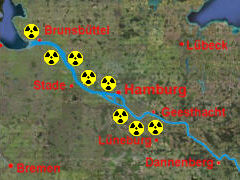 Elbe radioaktiv verseucht