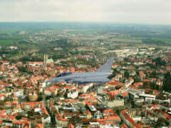 Eurofighter ber der Stadt