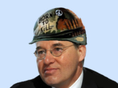 Gregor Gysi mit Helm - Collage: Samy