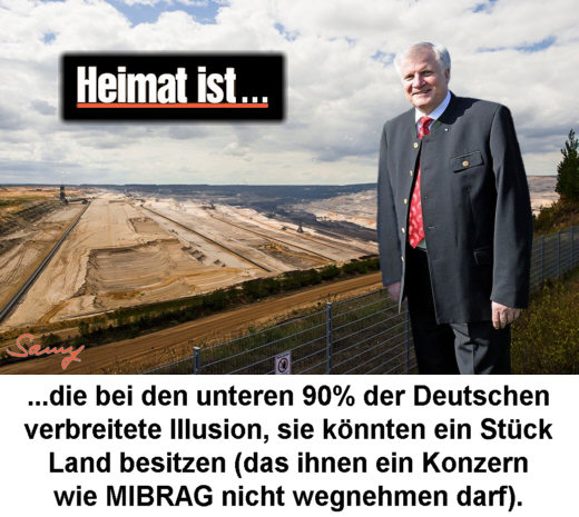 Heimat ist... - Karikatur: Samy - Creative-Commons-Lizenz Namensnennung Nicht-Kommerziell 3.0