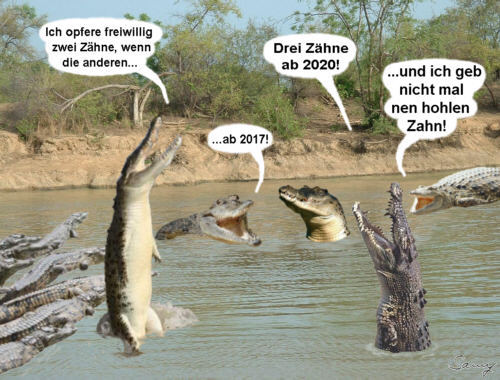 Die Gipfelkonferenz der Krokodile