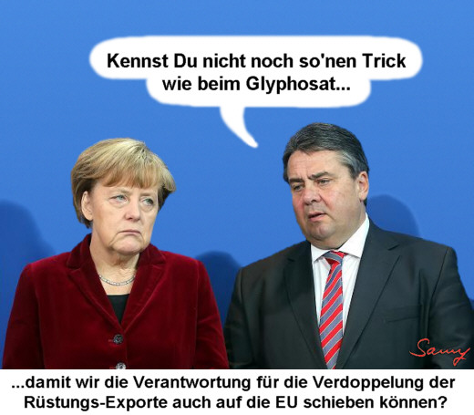 ...noch ein Trick? - Karikatur: Samy - Creative-Commons-Lizenz Nicht-Kommerziell 3.0