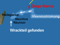 Flug MH370 - Runion - Grafik: R.N.