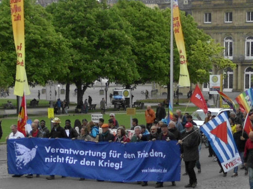 Ostermarsch in Stuttgart, 15.04.2017, Foto: Klaus Schramm - Creative-Commons-Lizenz Namensnennung Nicht-Kommerziell 3.0