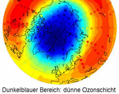 Ozonloch ber der Arktis, 6. Mrz 2011