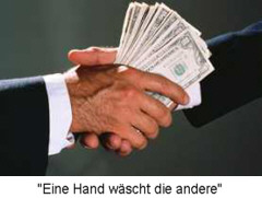 Eine Hand wscht die andere