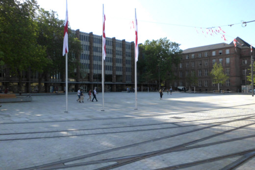 ehemaliger Platz der alten Synagoge, Freiburg, Foto: Klaus Schramm - Creative-Commons-Lizenz Namensnennung Nicht-Kommerziell 3.0