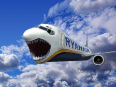Ryanair, Hai der Lüfte - Grafik: Samy - Creative-Commons-Lizenz Nicht-Kommerziell 3.0