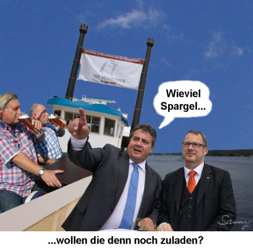 Seeheimer Spargelfahrt 2014 - Karikatur: Samy