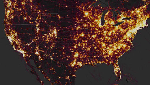 Strava-Wege - Karte: Strava - Creative-Commons-Lizenz Namensnennung Nicht-Kommerziell 3.0