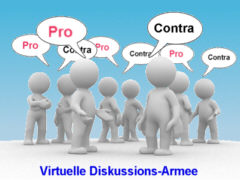 Die virtuelle Diskussions-Armee